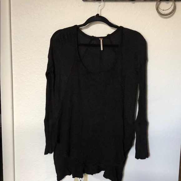 Free People Tops - Classic Black Free People Waffle Long Sleeve